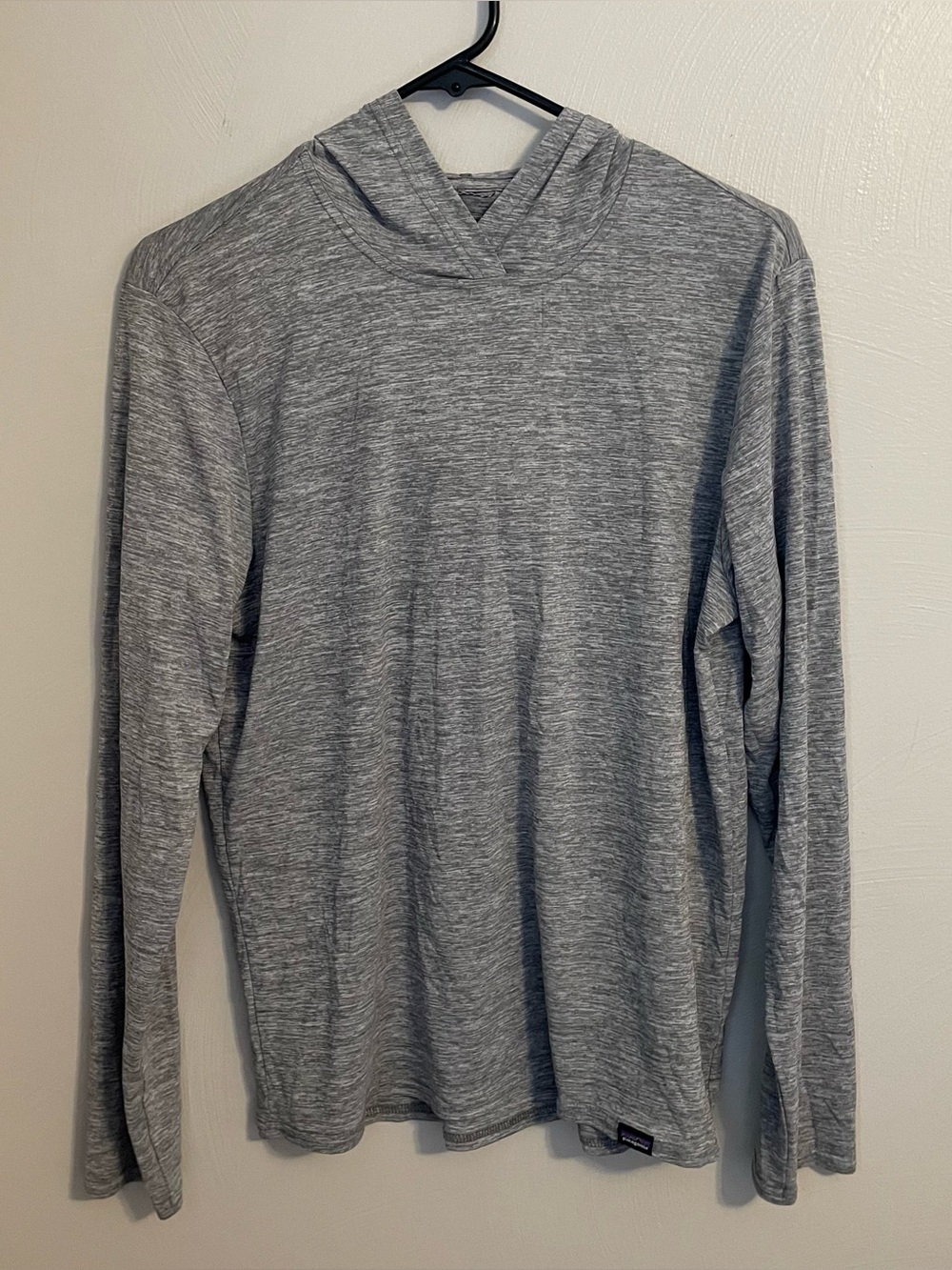 Patagonia Men’s Long Sleeve Hooded Patagonia Shirt Grey Size Small